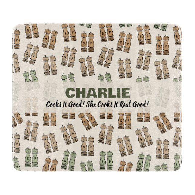 Tabla De Cortar Cooks It Good Personalized Cutting Board (Anverso)