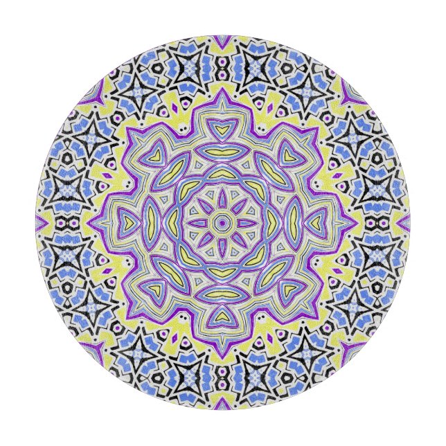 Tabla De Cortar Copo de nieve con ornamentos (Anverso)