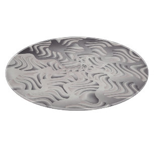 Tabla De Cortar copo de nieve de plata