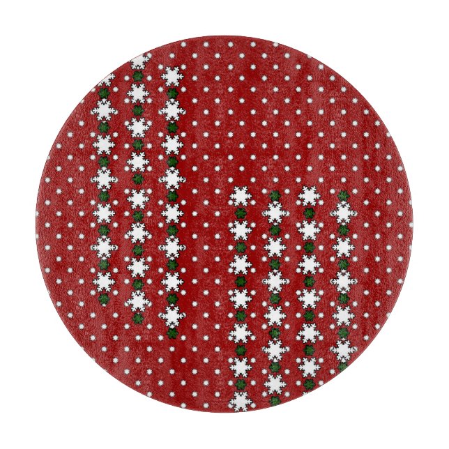 Tabla De Cortar Copos de nieve de invierno (Anverso)