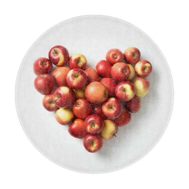Tabla De Cortar Corazón de Apple (Anverso)