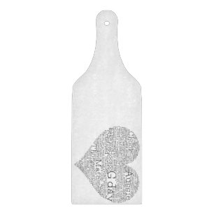Tabla De Cortar Corazón de argot australiano