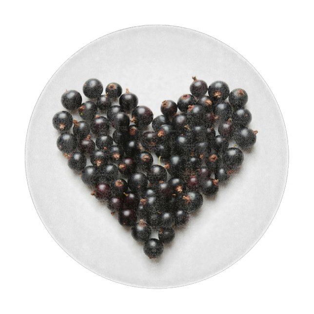 Tabla De Cortar Corazón de la corriente negra (Anverso)