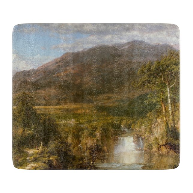 Tabla De Cortar Corazón de los Andes (Paisaje Sudamericano) (Anverso)