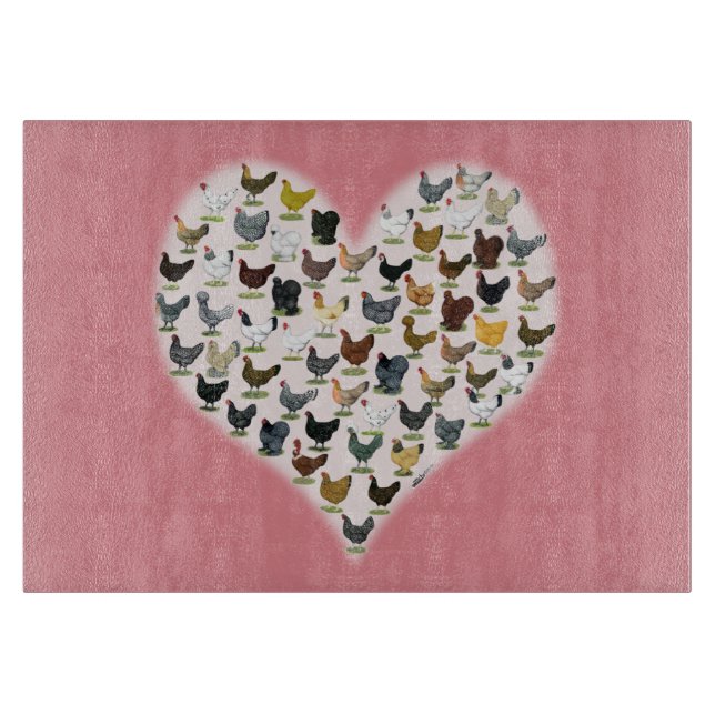 Tabla De Cortar Corazón de pollo (Anverso)
