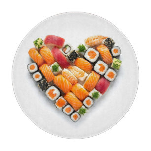 Tabla De Cortar Corazón de sushi