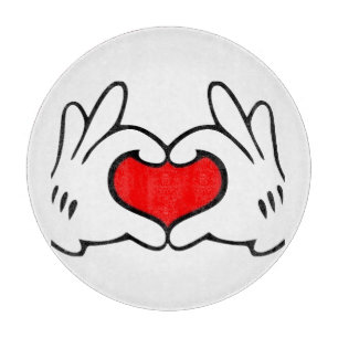 Tabla De Cortar Corazón Mano 