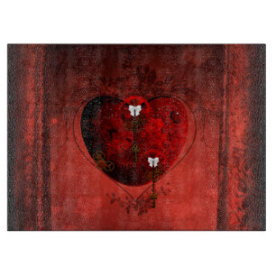 Tabla De Cortar Corazón Steampunk