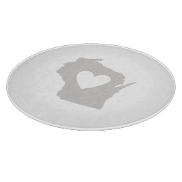 Tabla De Cortar Corazón Wisconsin
