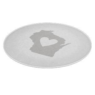 Tabla De Cortar Corazón Wisconsin