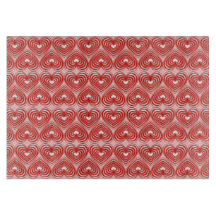 Tabla De Cortar Corazones en Lino