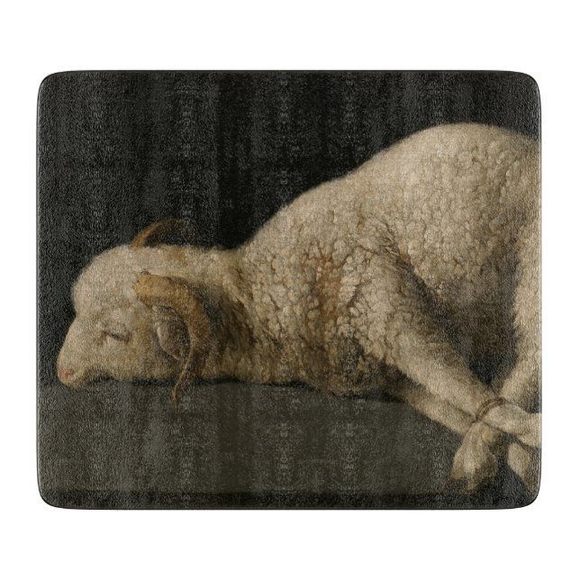 Tabla De Cortar Cordero de Dios (Agnus Dei) (Animal Sacrificial) (Anverso)