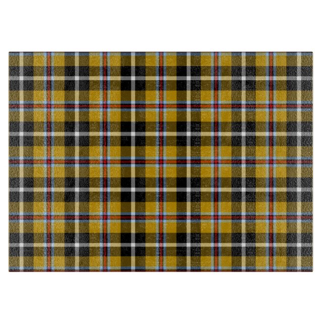Tabla De Cortar Cornish National Tartan Yellow and Black Planteado (Anverso)