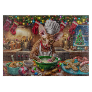 Tabla De Cortar Cornish Rex Hornear Navideño: Navidad Festiva