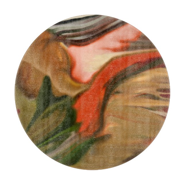 Tabla De Cortar Cornucopia Abstract Art (Anverso)