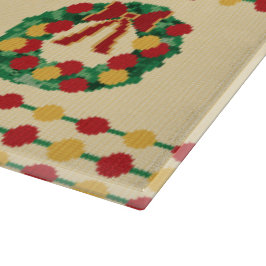 Tabla De Cortar Corona de Navidad tejida