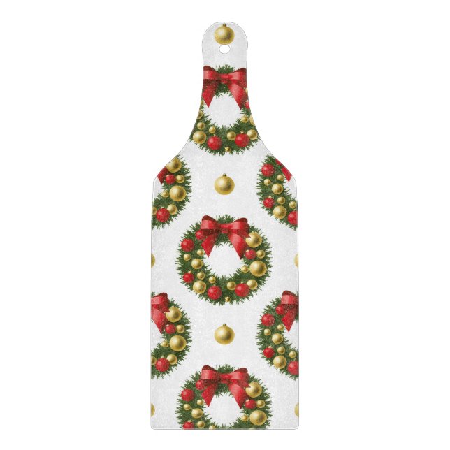 Tabla De Cortar Coronas de Navidad (Anverso)