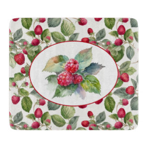 Tabla De Cortar Cosas de Fresas Aquarela