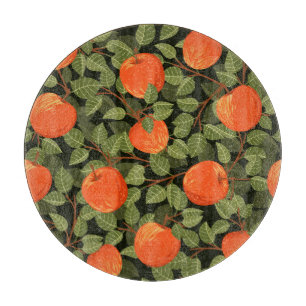 Tabla De Cortar Cosecha de Apple: Verde deja vintage