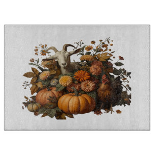 Tabla De Cortar Cosecha Rustica de Otoño