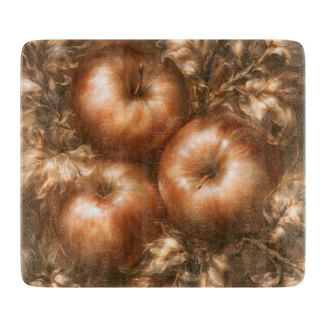 Tabla De Cortar Cosechar Manzanas (Anverso)