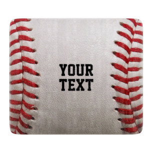 Tabla De Cortar Costura de béisbol softball con texto personalizad