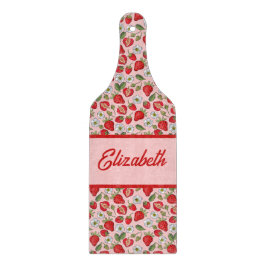 Tabla De Cortar Cottagecore de fresa rosa