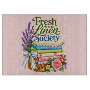 Tabla De Cortar Cottagecore Lavandería Lencería Floral Lavanda