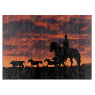 Tabla De Cortar Country Western Cowboy Cutting Board
