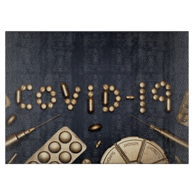 Tabla De Cortar Covid-19 (Anverso)