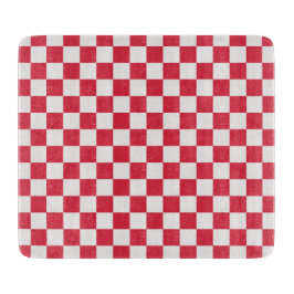 Tabla De Cortar Cranberry fizz checkerboard pattern