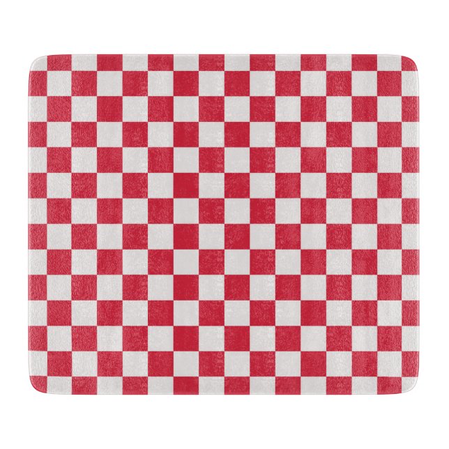 Tabla De Cortar Cranberry fizz checkerboard pattern (Anverso)