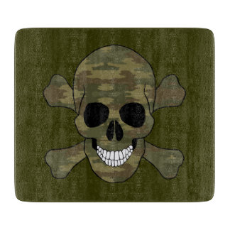 Tabla De Cortar Cráneo de camuflaje y tablero de corte de huesos c