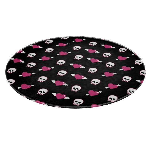 Tabla De Cortar Cráneos y corazones (Borde)