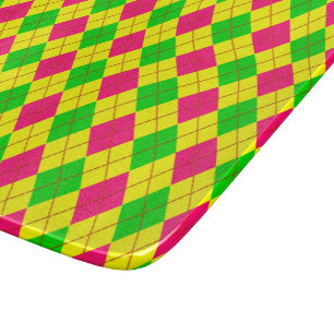 Tabla De Cortar Crazy Kids Colors Argyle 6-6x7 CUTTING BOARD