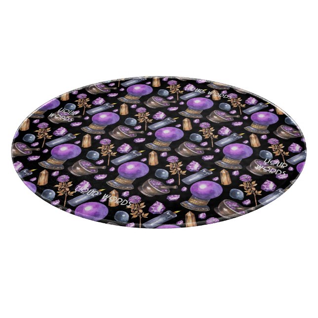 Tabla De Cortar Crea tu propia bola de cristal púrpura (Borde)