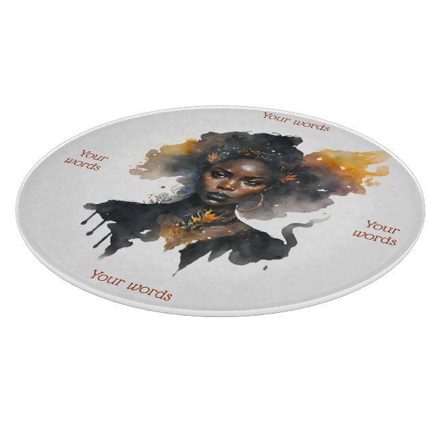 Tabla De Cortar Crea Tu Propia Bruja Negra (Borde)