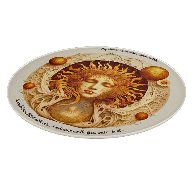 Tabla De Cortar Crea tu propia diosa del sol de Steampunk (Borde)