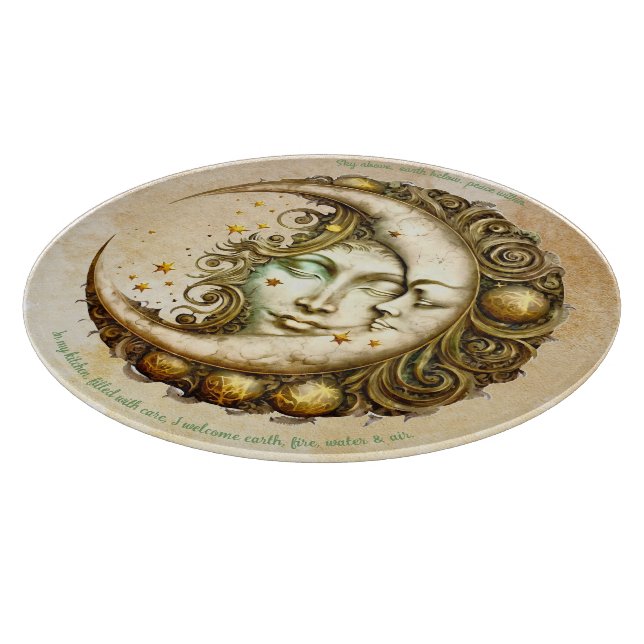 Tabla De Cortar Crea Tu Propia Diosa Lunar Victoriana Steampunk (Borde)