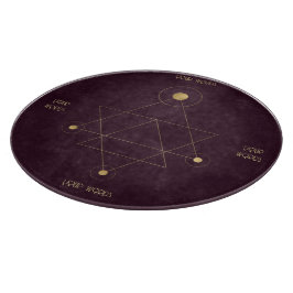Tabla De Cortar Crea tu propia geometría sagrada de vino y oro