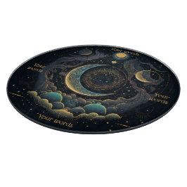 Tabla De Cortar Crea tu propia Luna Celestial y nubes