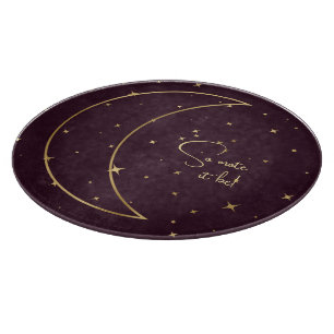 Tabla De Cortar Crea Tu Propia Luna Creciente Elegante De Vino Y O