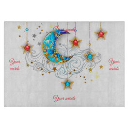 Tabla De Cortar Crea tu propia luna y estrellas elegantes