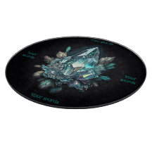 Crea tu propia placa de alquitrán de cristales azu