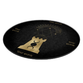 Tabla De Cortar Crea tu propia torre de luna de oro arcana