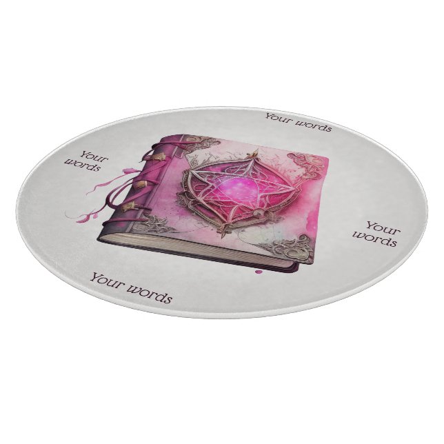 Tabla De Cortar Crea tu propio Altar Grimoire Pentáculo Rosa (Borde)