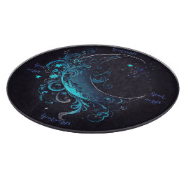 Tabla De Cortar Crea tu propio Altar Magnético Plata y Luna Azul