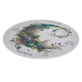 Tabla De Cortar Crea tu propio Boho Wildflower Ivy Moon