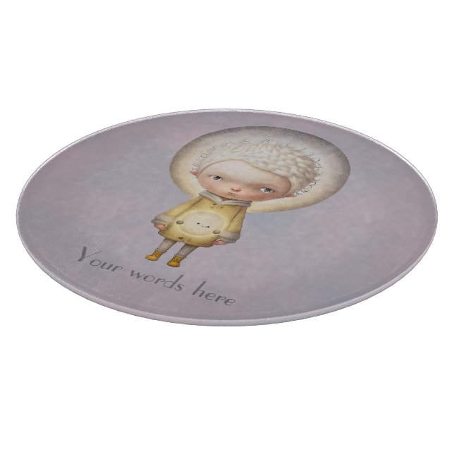 Tabla De Cortar Crea tu propio chico lunar (Borde)