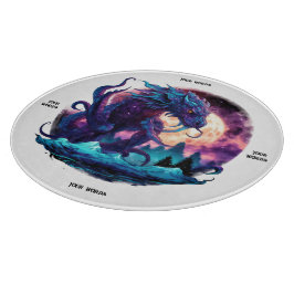 Tabla De Cortar Crea tu propio dragón de agua kraken mítico